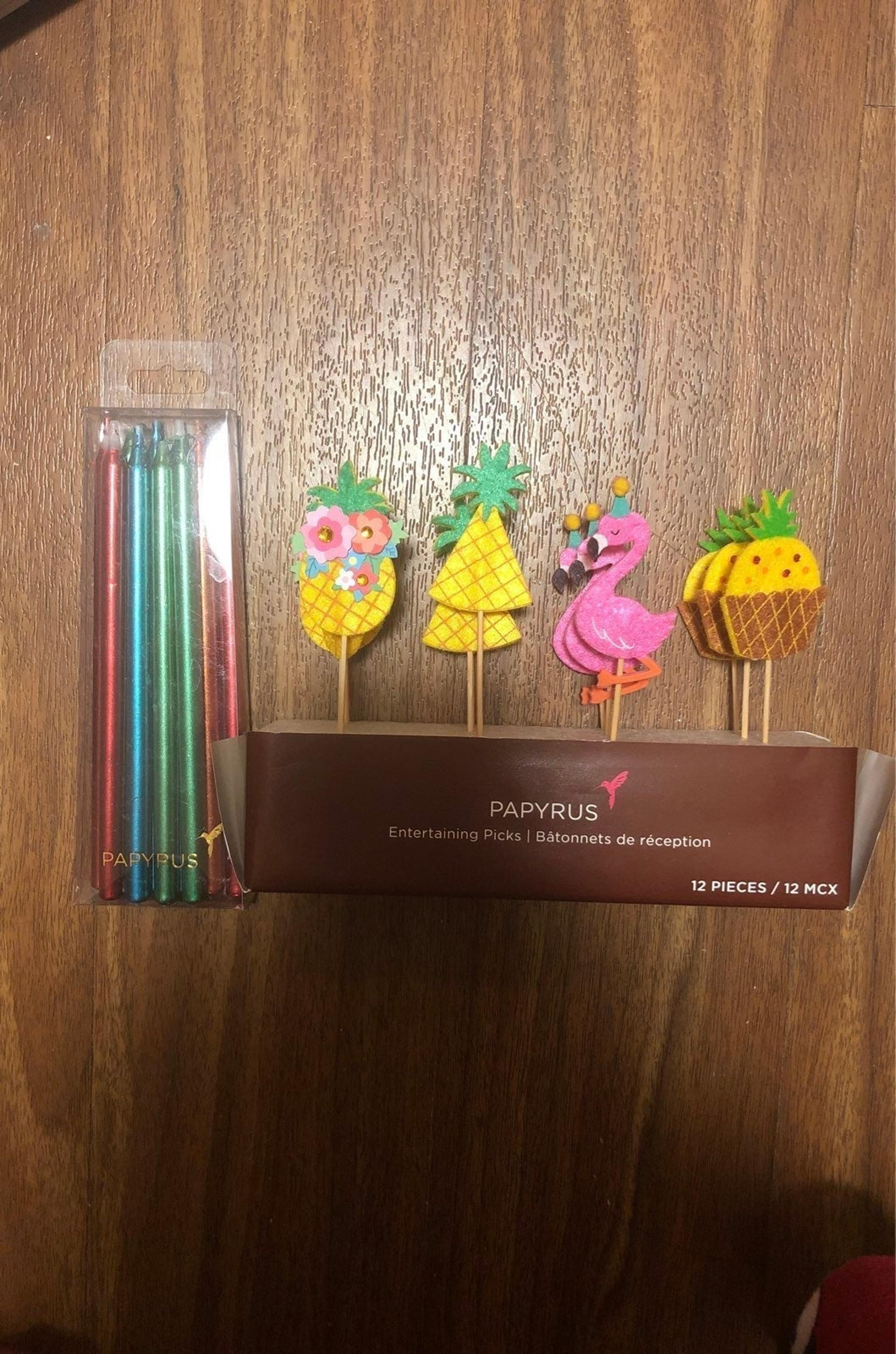 Papyrus birthday decorationand candle