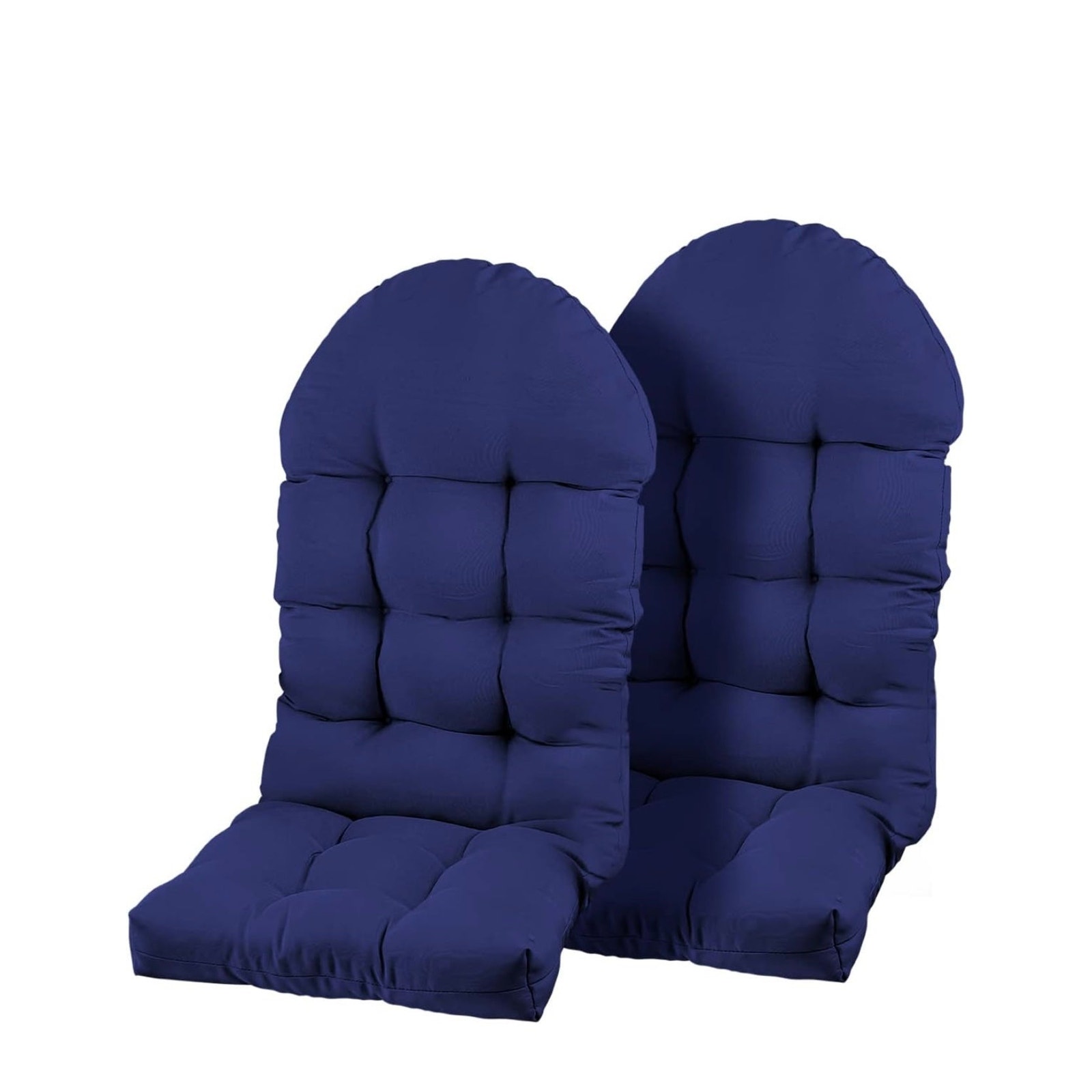 Set of 2 Patio Chair Cushions for Adirondack Chairs, Blue, 44x19x4 inch Open Box