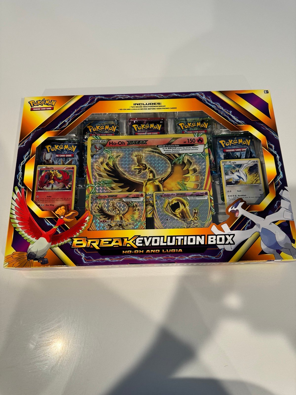 Pokemon Code Card BREAK Evolution Box Ho-Oh and Lugia