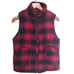Be Cool Red Plaid Vest NWOT Size Medium