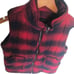 Be Cool Red Plaid Vest NWOT Size Medium
