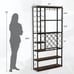 Wine Rack Bakers Rack W/ Glass Holder
