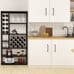 Wine Rack Bakers Rack W/ Glass Holder
