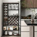 Wine Rack Bakers Rack W/ Glass Holder