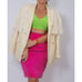 Vintage DANA BUCHMAN Silk Magenta Pink Pure Silk Pencil Skirt Size 4