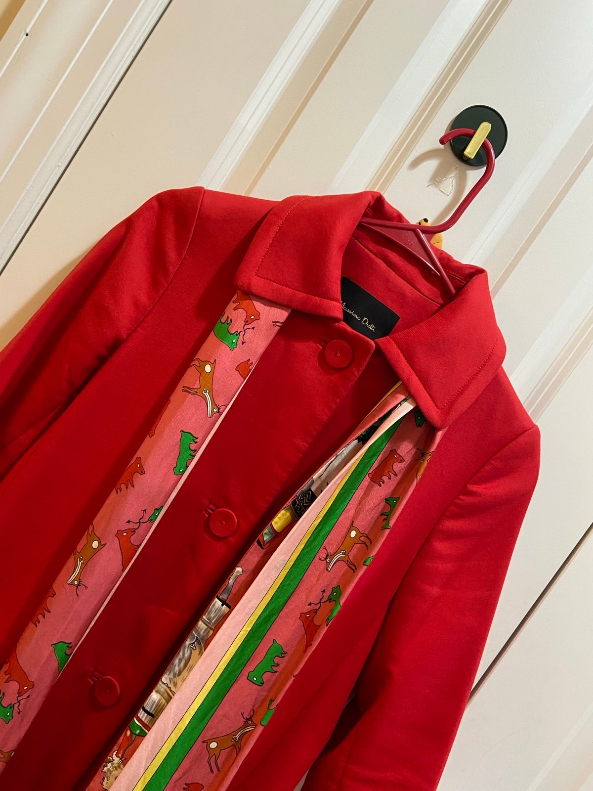 Massimo dutti red coat autumn and spring