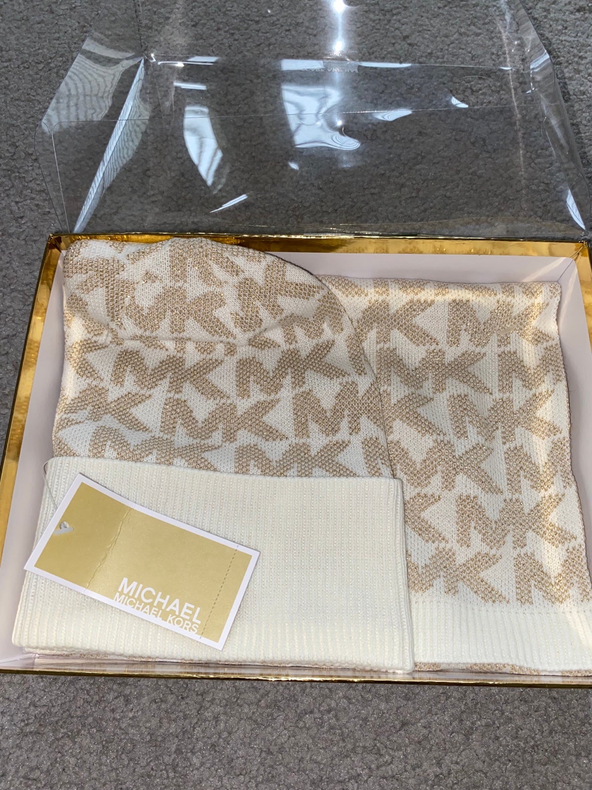 Michael Kors Hat & Scarf Set