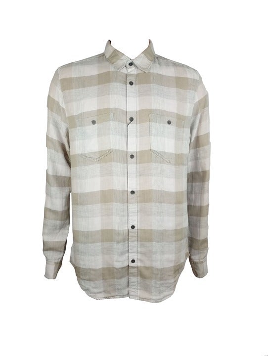 ShirtCalvin Klein Jeans Men's Button up Check Print Long Sleeved Shirt-L