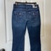 Y2K 2000s Bedazzled White Embroidered True Religion Blue Acid Wash Denim Jeans