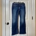 Y2K 2000s Bedazzled White Embroidered True Religion Blue Acid Wash Denim Jeans