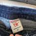 Y2K 2000s Bedazzled White Embroidered True Religion Blue Acid Wash Denim Jeans