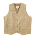 Cripple Creek Vest Brown Suede Mens XL Snap Up Western Lined Leather
