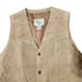Cripple Creek Vest Brown Suede Mens XL Snap Up Western Lined Leather