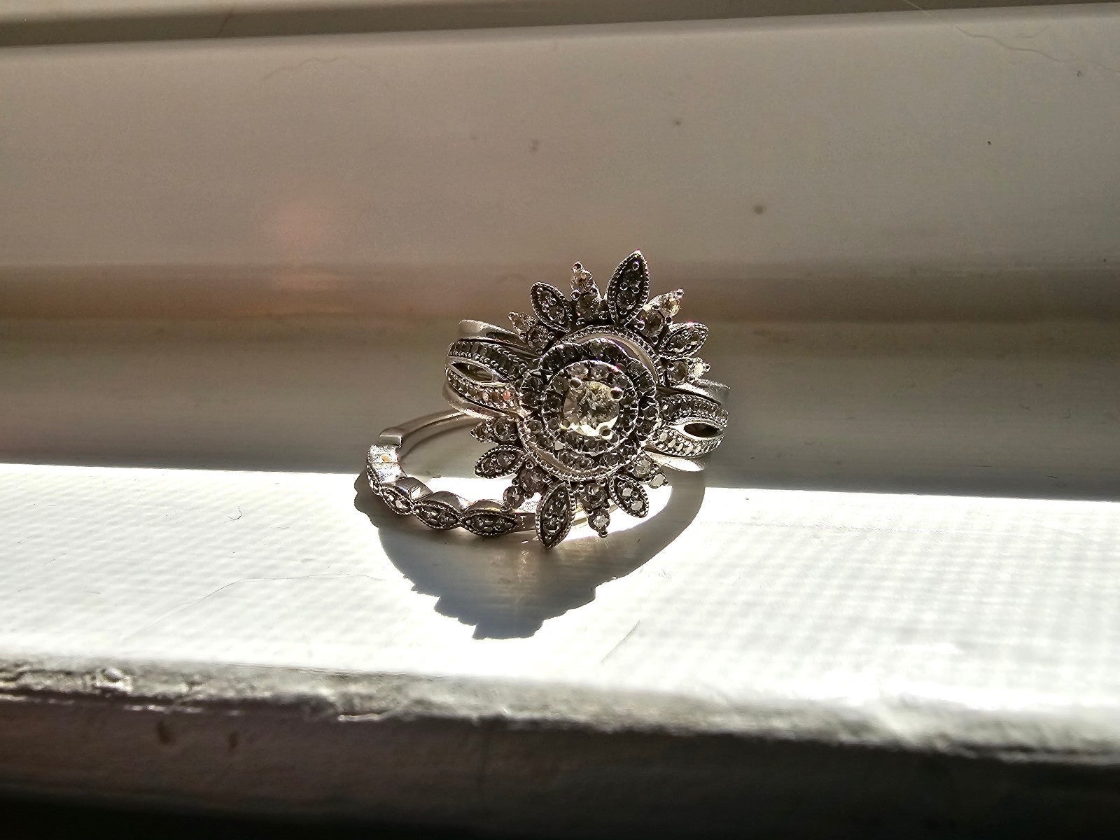Bridal Ring Set with Additional Band