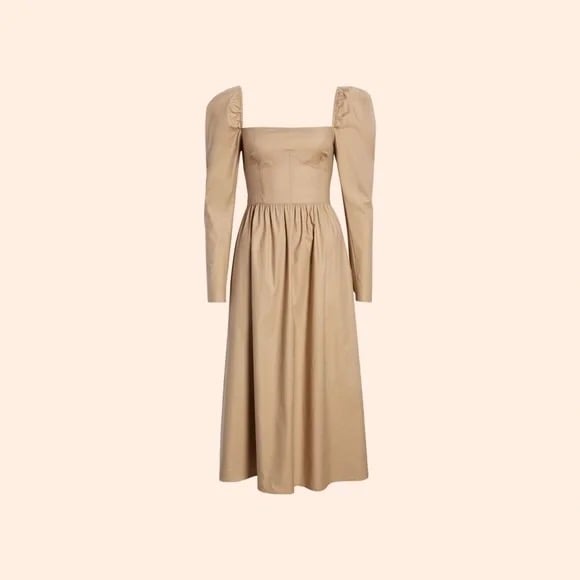 Reformation Luce Dress (Khaki)