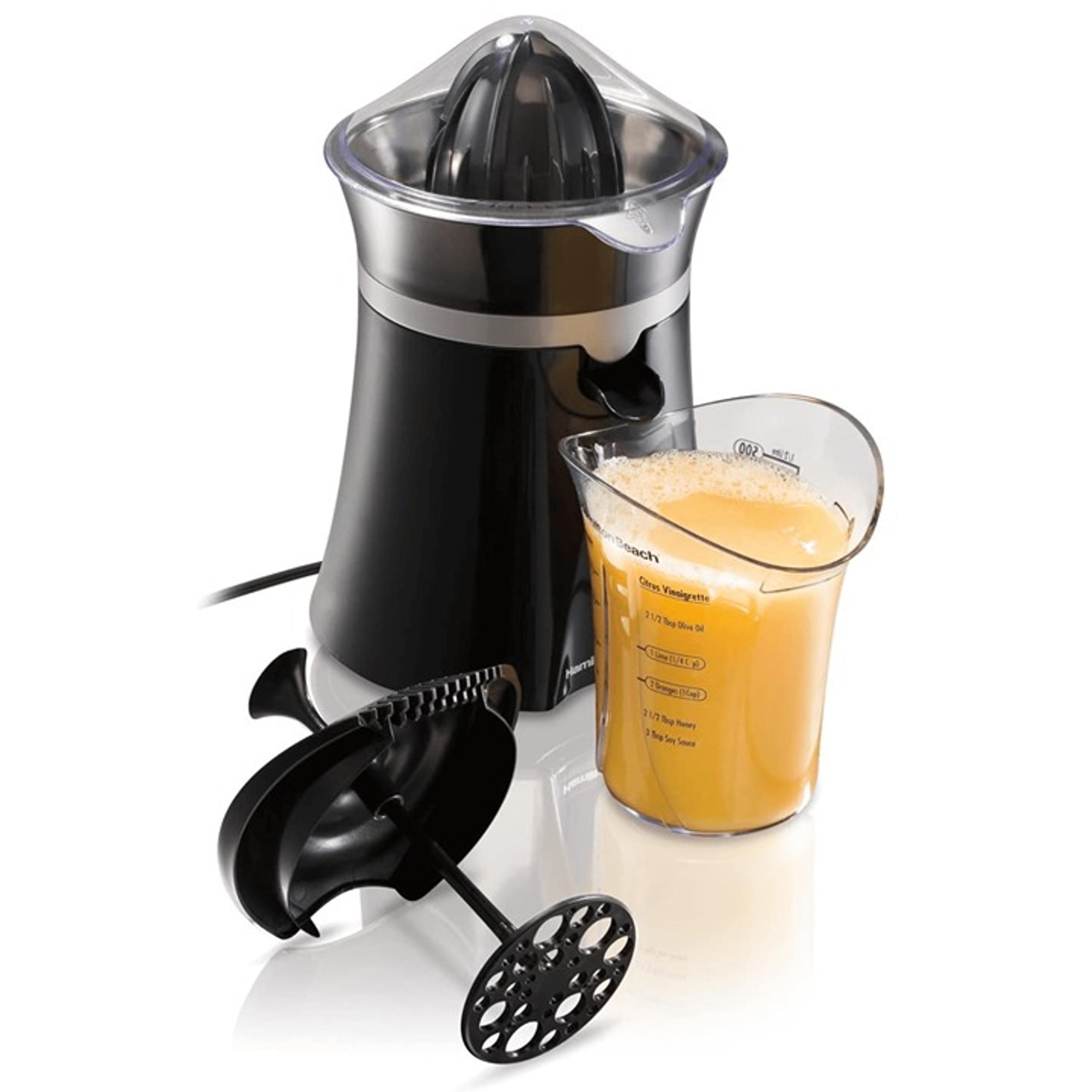 Hamilton Beach 2-Cup Citrus Juicer with Cup and Straining Lid 66333