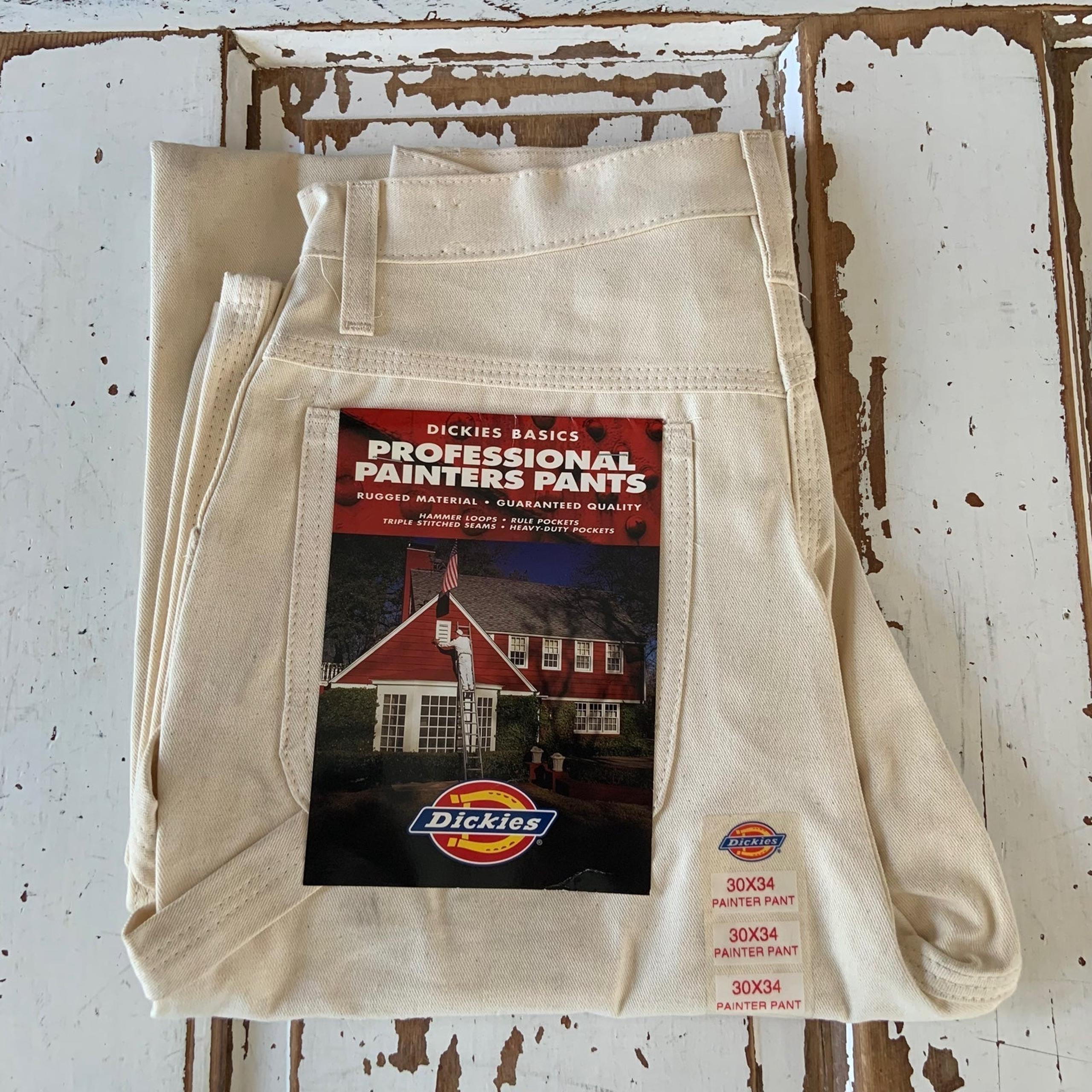 Vtg. 1990’s NOS Dickies Mens White Painters Pants
