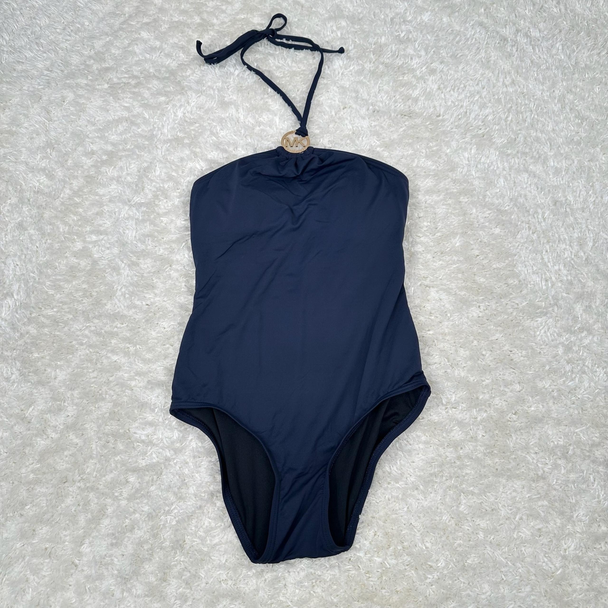 Michael Michael  Kors Women's 4 Navy One Piece Swimsuit Beach Pool