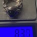 Vintage Sterling Silver Ring, Nice Black Onyx Stone Design, Size 7 1/2, Quality