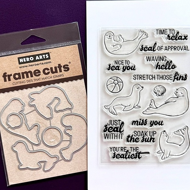 Stamp & Die Marine Seal of Approval Sealiest Miss You Hello Fonts Scripts