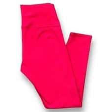 Fabeletics Power Hold Leggings Hot Pink Mid Rise Workout Compression