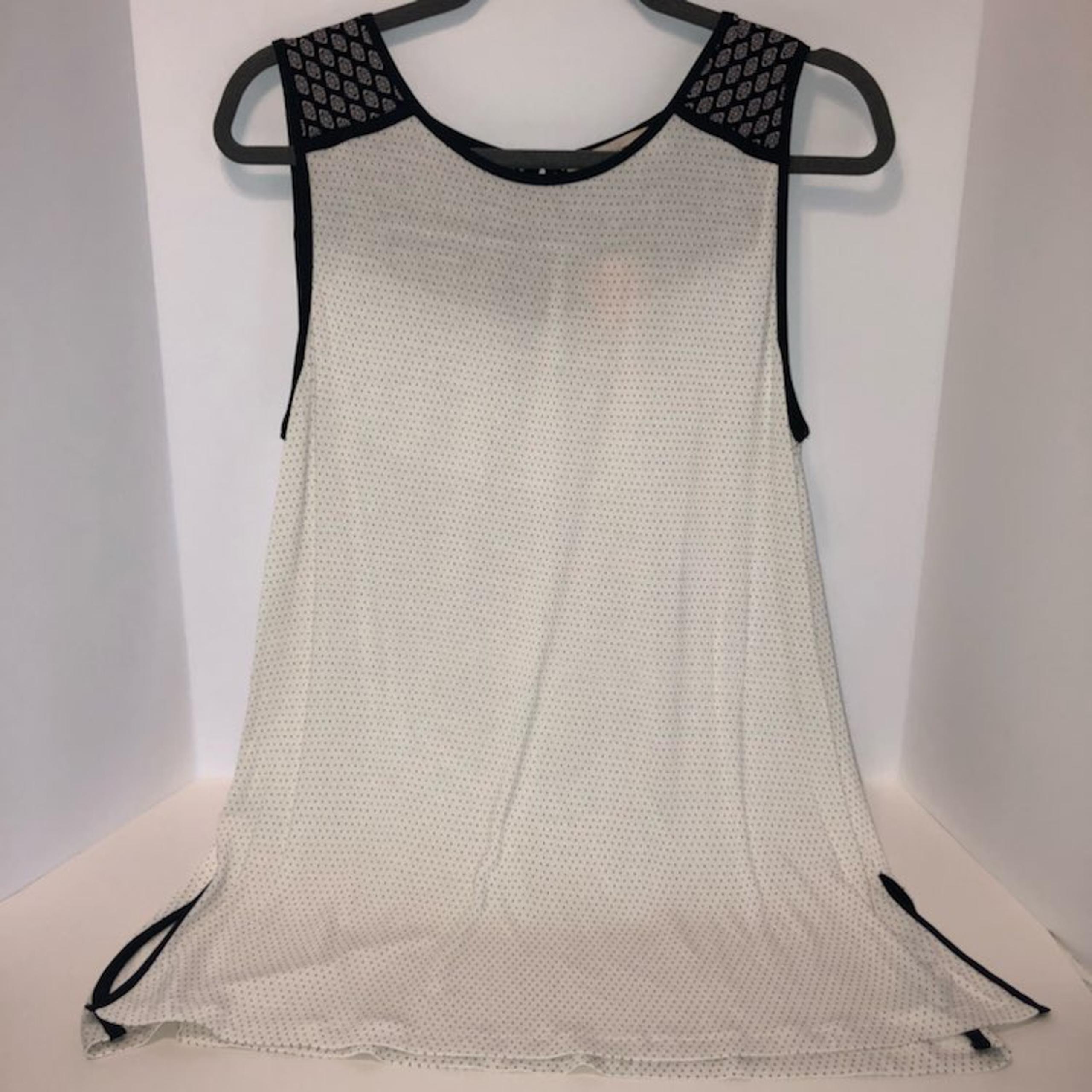 LOFT Navy &White Tank