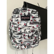 Disney JANSPORT SUPERBREAK Day In The Park Minnie & Mickey Mouse Backpack RARE