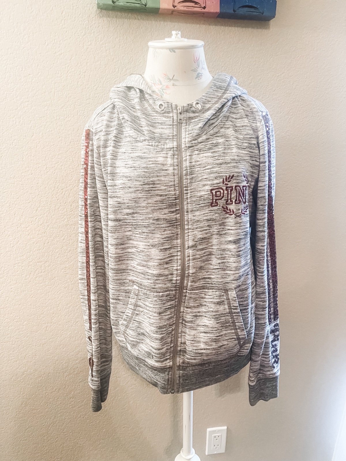 Pink hoodie