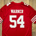 San Francisco 49ers Fred Warner Nike Super Bowl Football Game Jersey Mens XL NEW