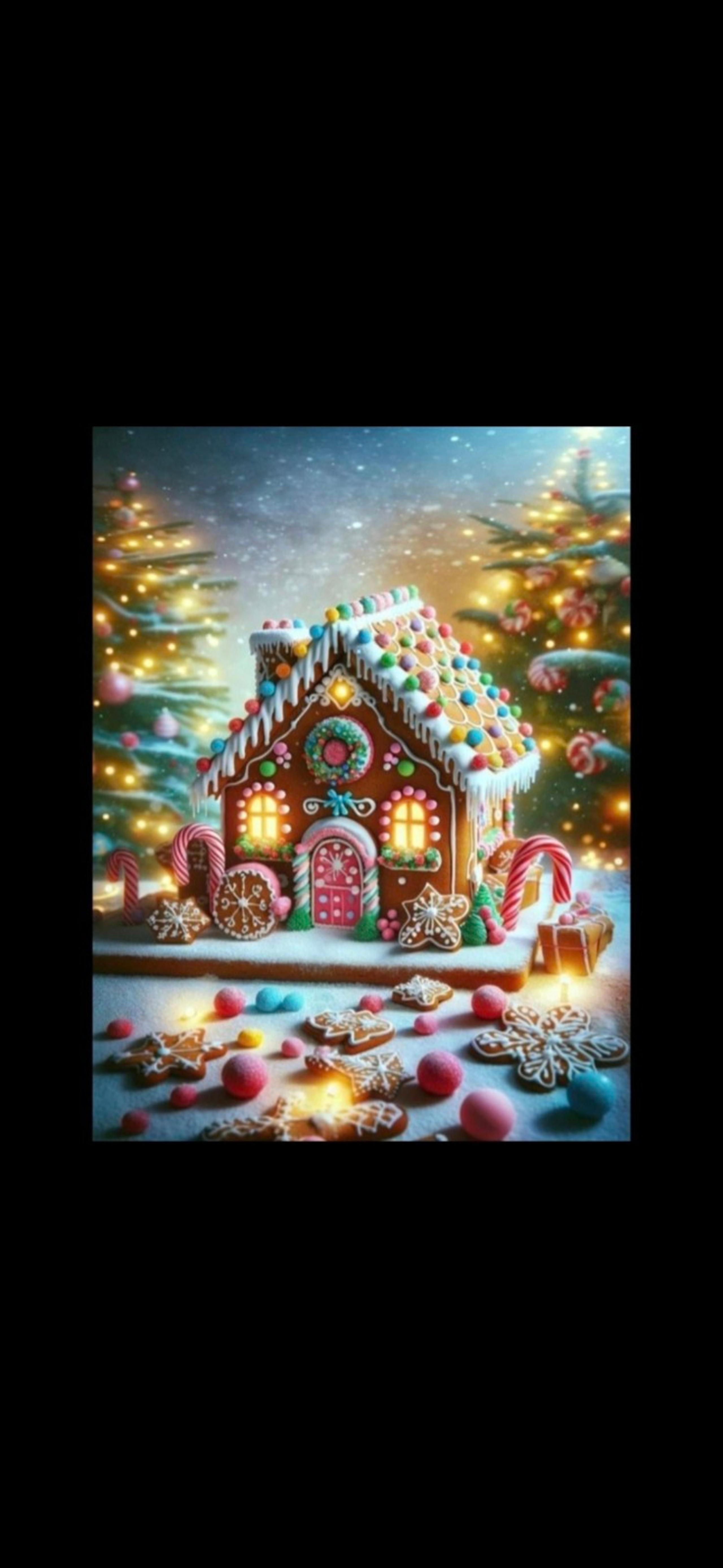 Christmas Holiday Candy Decorated Gingerbread House 5D Diamond Painting Kit New