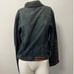 Vintage Moschino rustic side button sleeve cotton stretch denim Jacket, Size 12,