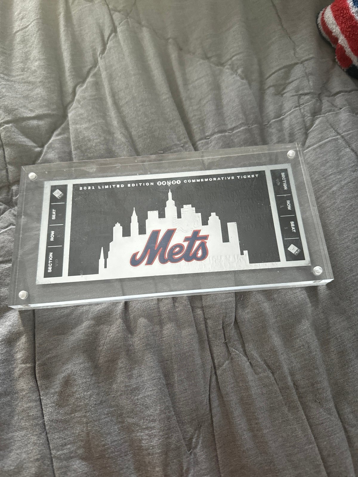 Mets 2021 limited edition commemorative ticket season ticket holder exclusive