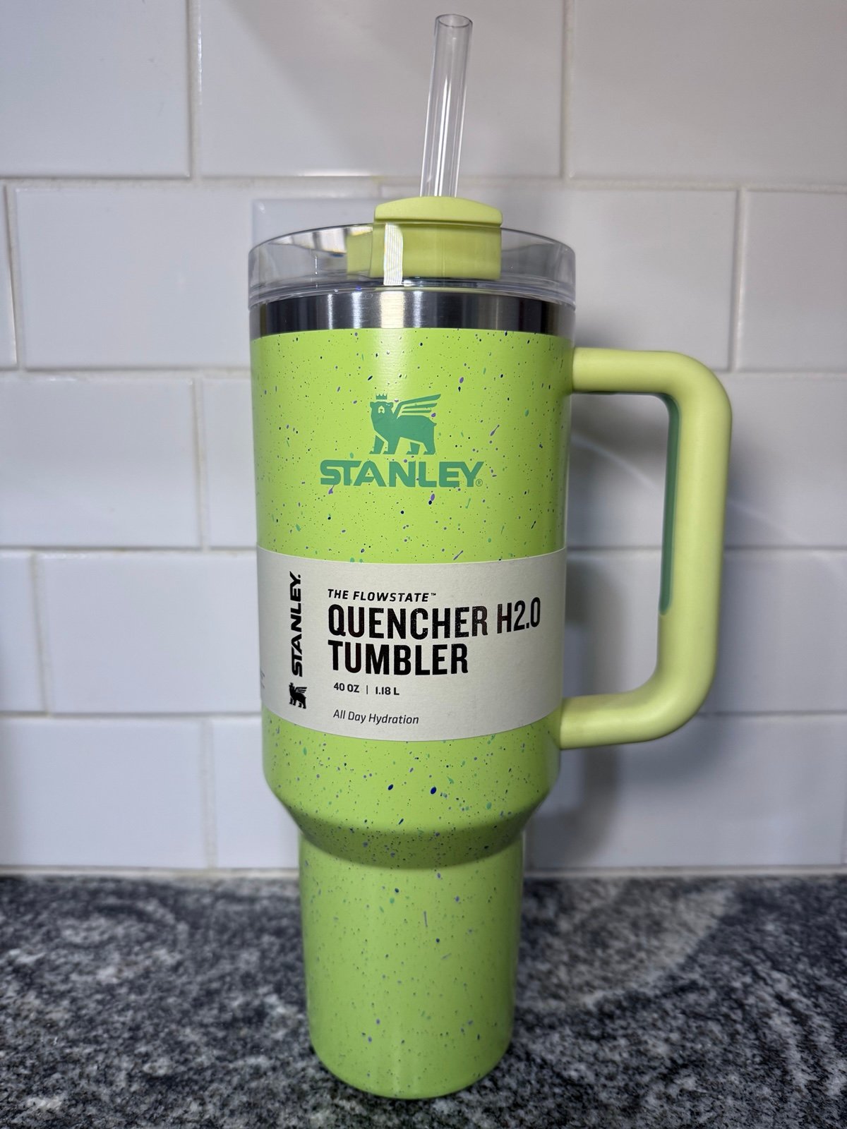 40oz citron speckled Stanley
