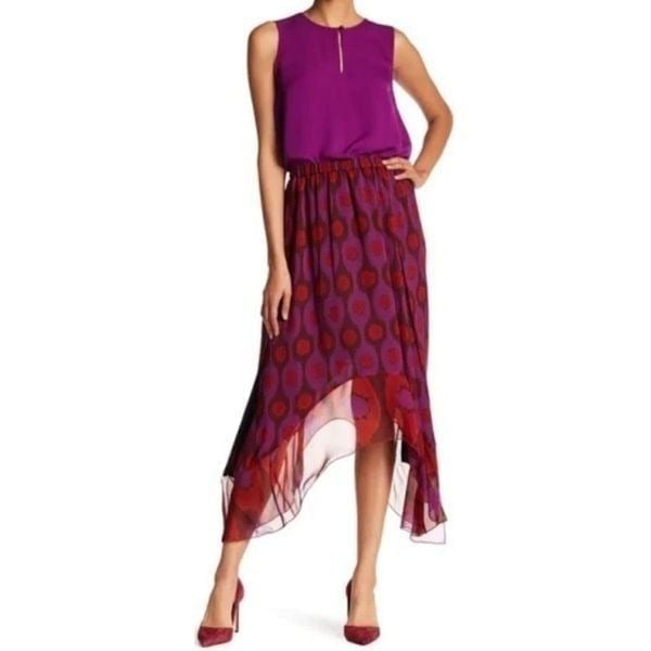 DIANE VON FURSTENBERG Louella Silk Skirt NWT Sz L