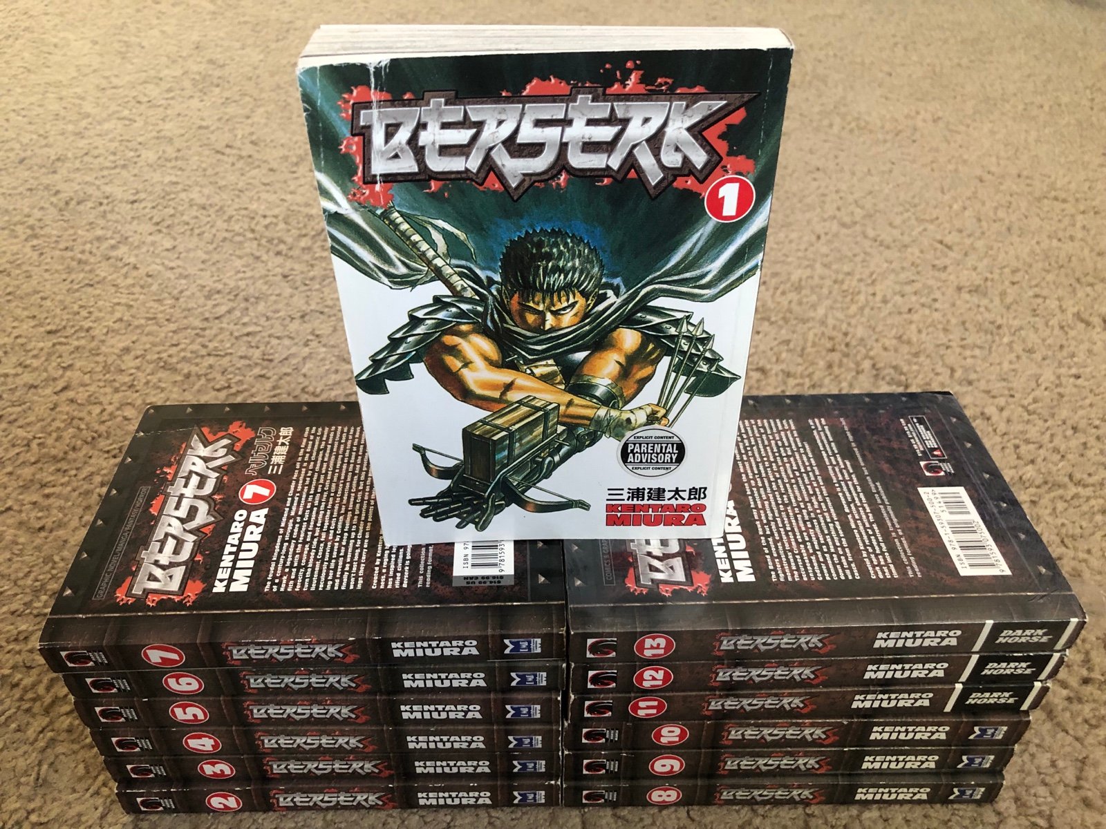 Berserk Manga - Volumes 1-13 - Dark Horse - Series