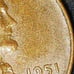 Rare 1951 error no mint ,error L on rim ,and discolor spot back of lower head
