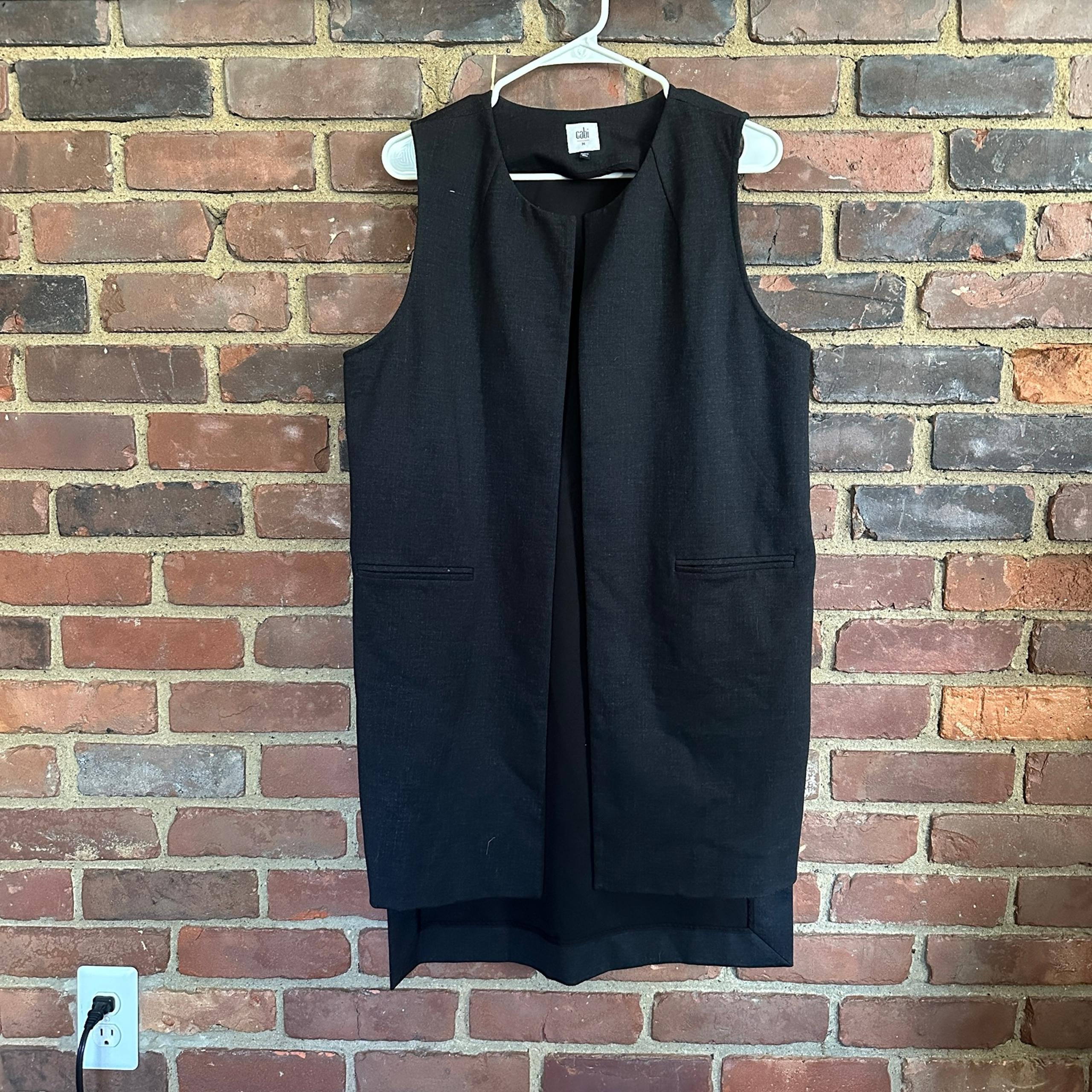 Cabi vest Style 3178 Graphite Dark Grey Drafting Split Hem Pockets