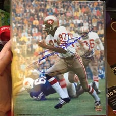 San Francisco 49ers Jimmy Johnson auto