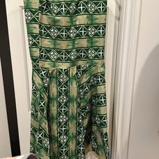 African Fit and Flare Traditional Skirt from Ghana L/XL