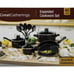 Black 40-Piece Expanded Cookware Set