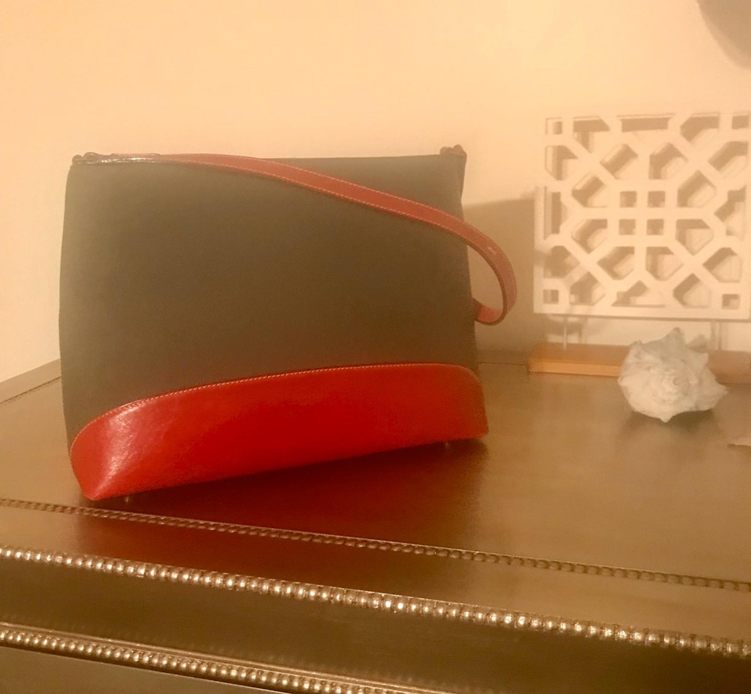 KATE SPADE RED & ARMY GREEN PURSE