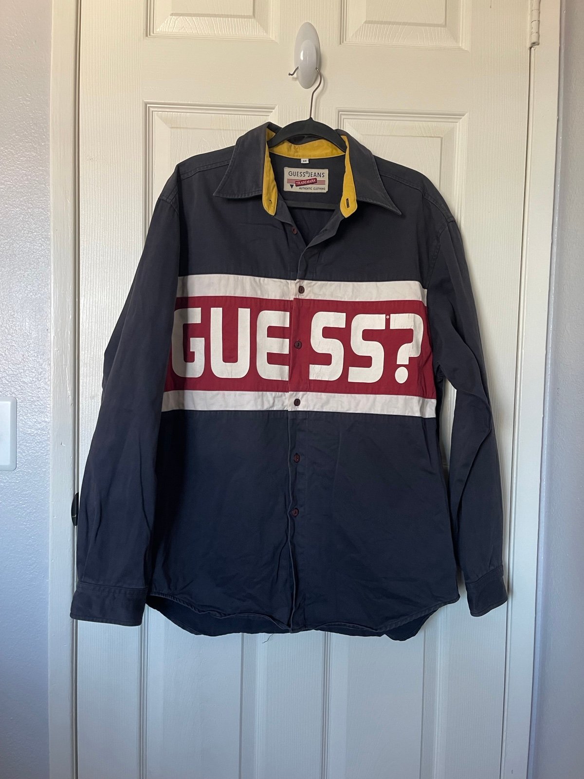 Vintage y2k Guess Mens unisex button down
