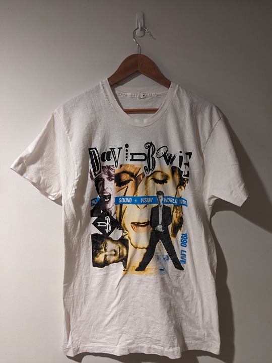 Vintage 1990 David Bowie Sound Vision Changes World Tour Music X-Large T-Shirt