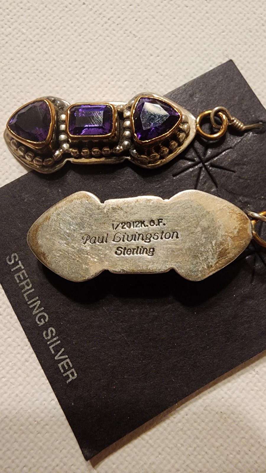 Paul Livingston Sterling Silver Earrings