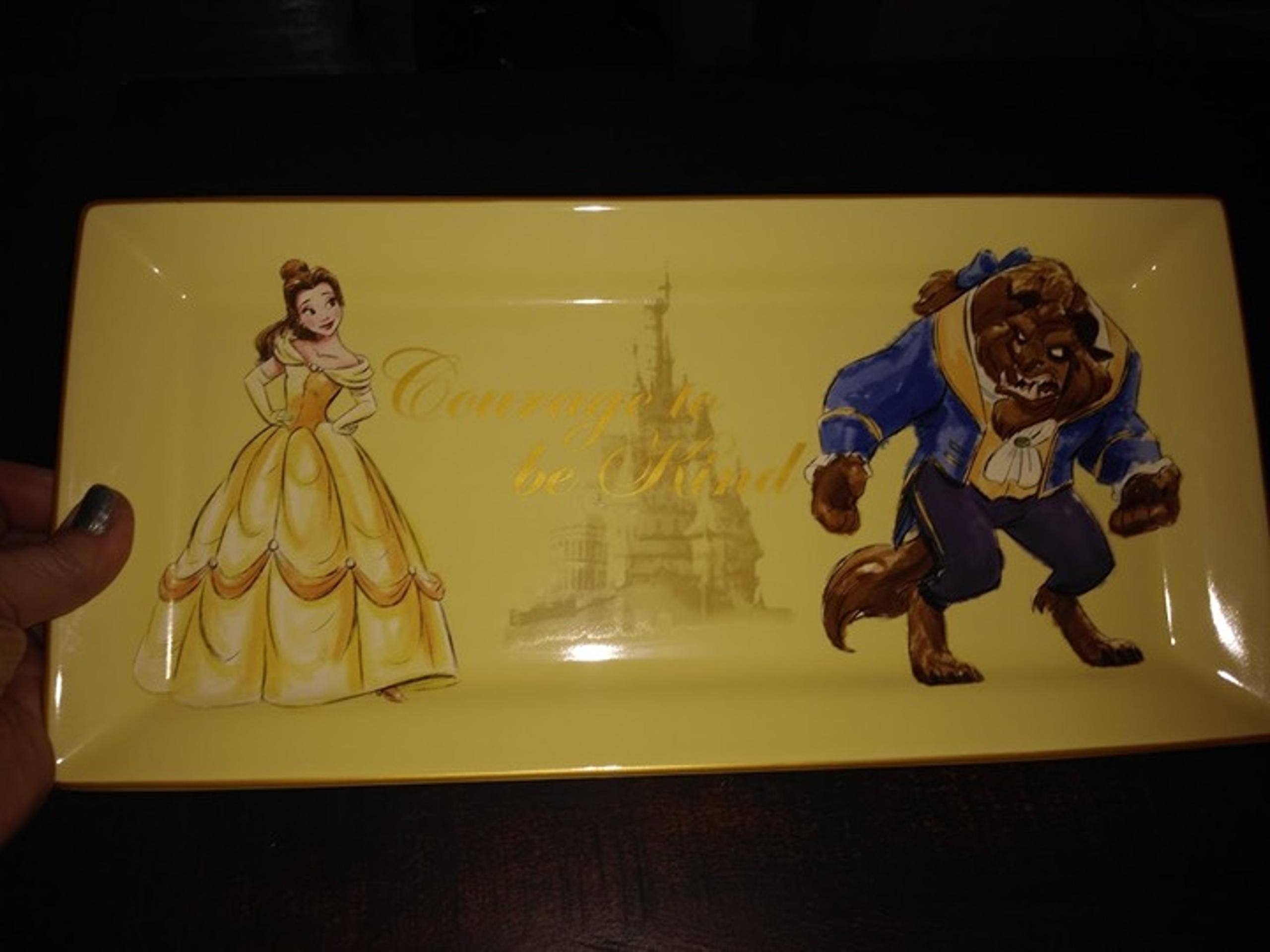 Disney Beauty & The Beast Ceramic Serving Tray Platter