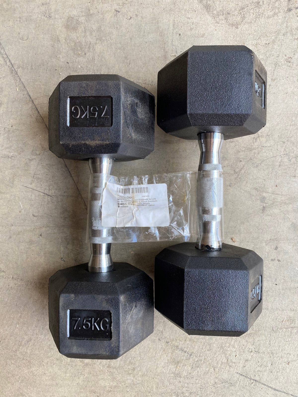 7.5kg / 16.5lbs Dumbbell Set *NEW*