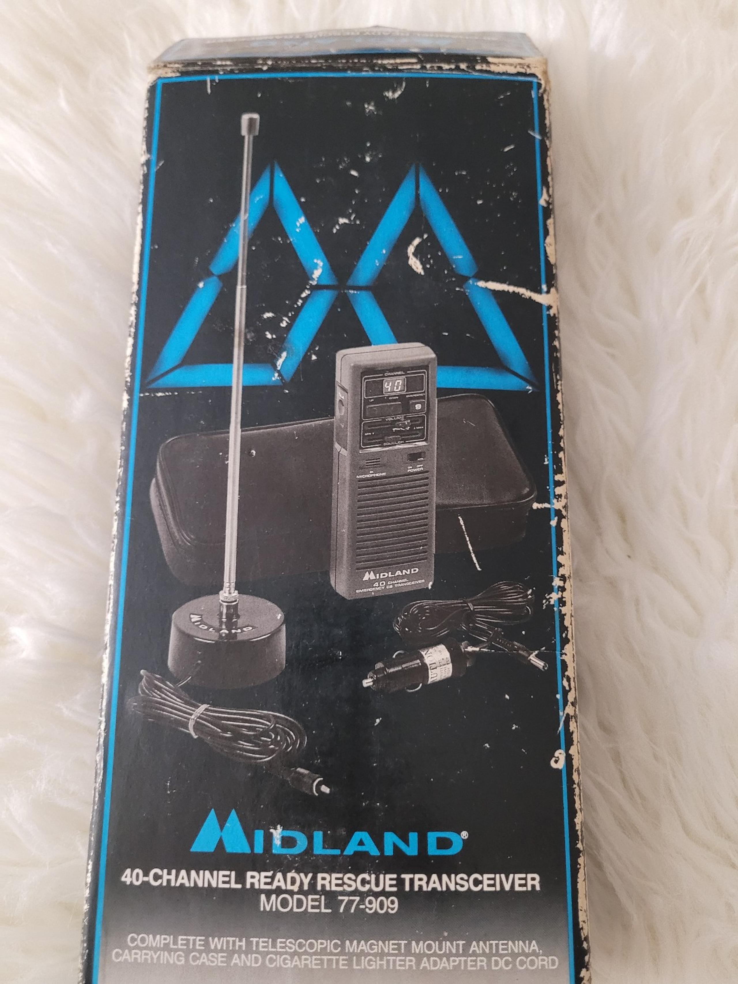 Midland 40 Channel Ready Reacue Transceiver Model 77-909 New Open Box Old Stock