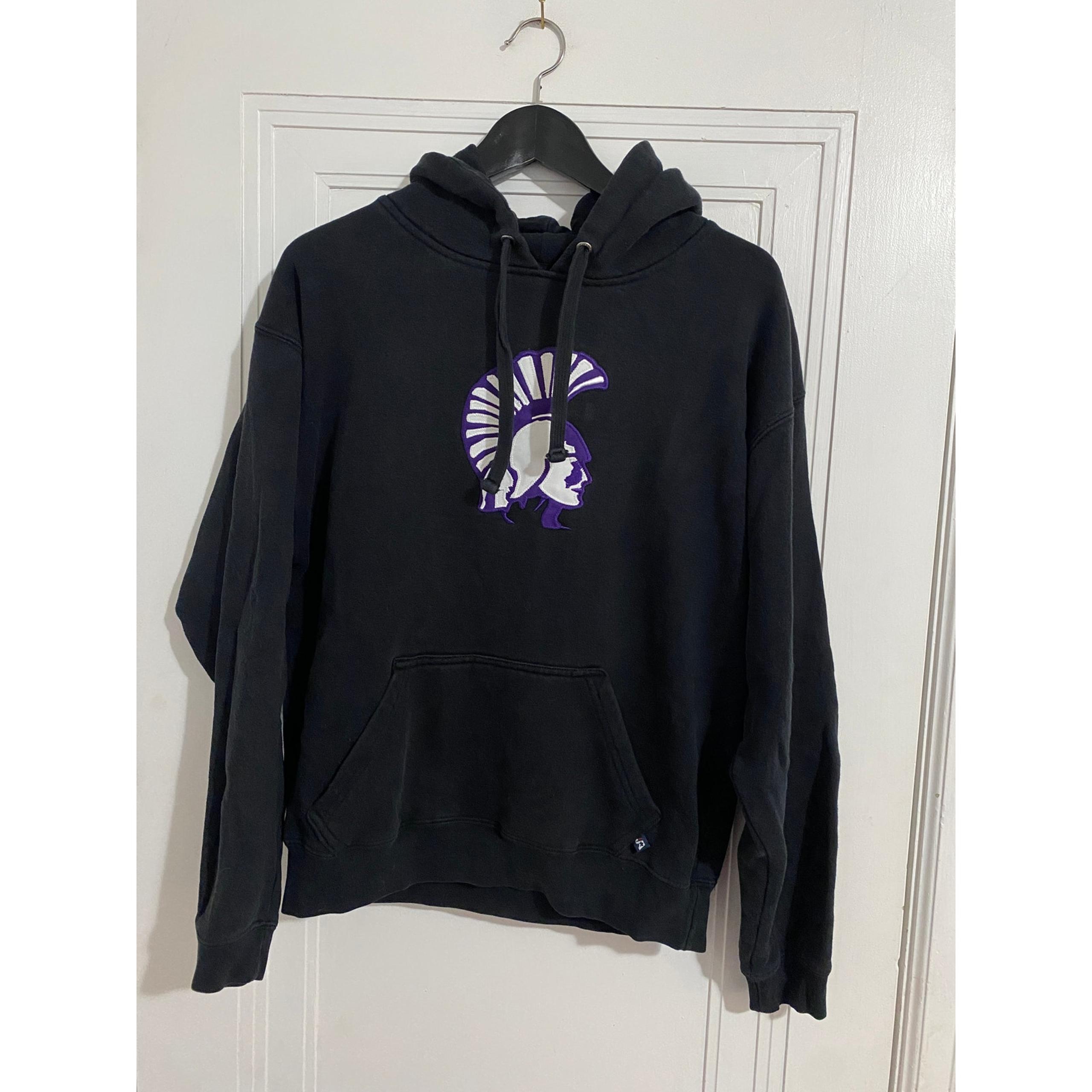 Winona State Warriors Stitched Hoodie Sweatshirt Size Small