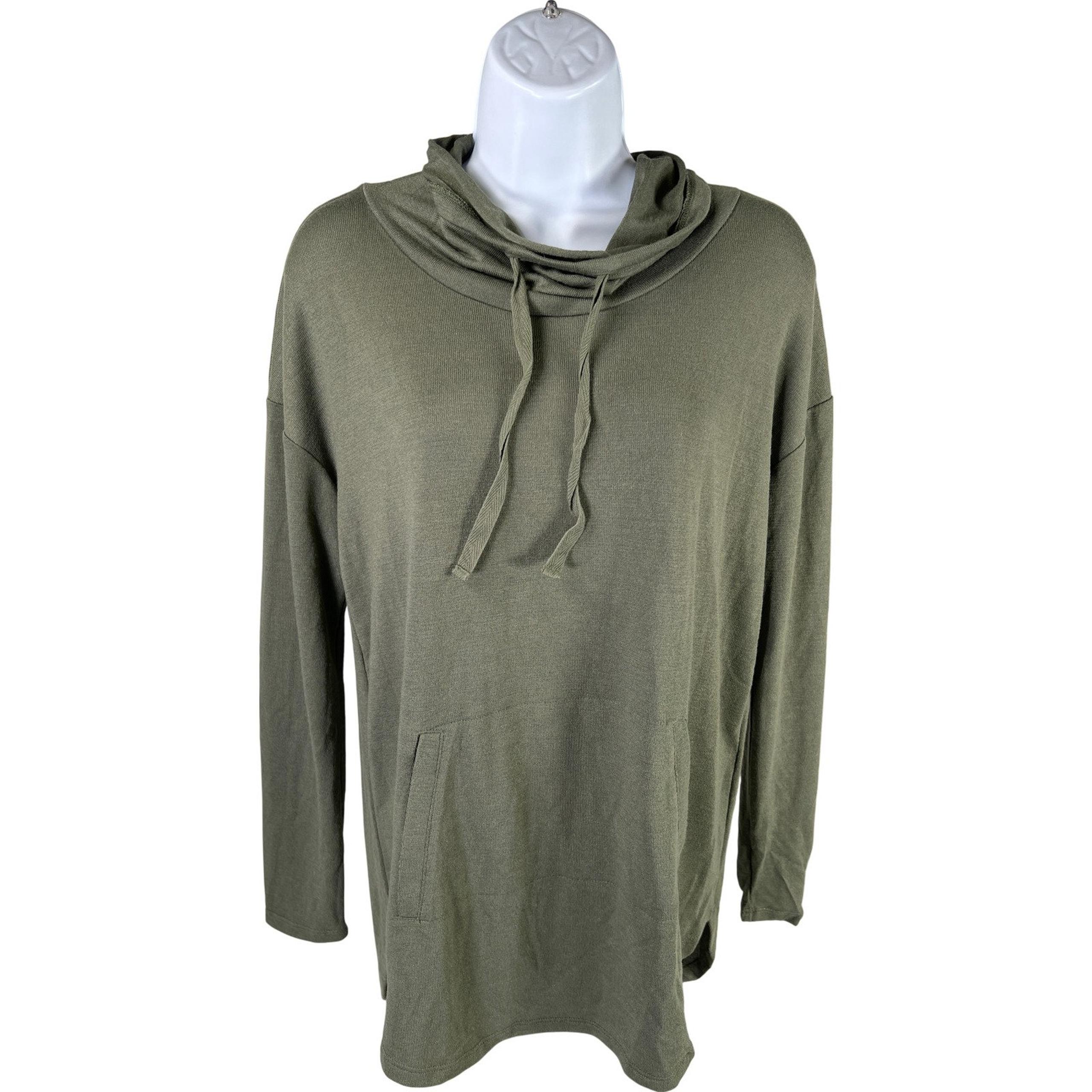 Banana Republic Women's Green Luxespun Thin Knit Sweatshirt - XS