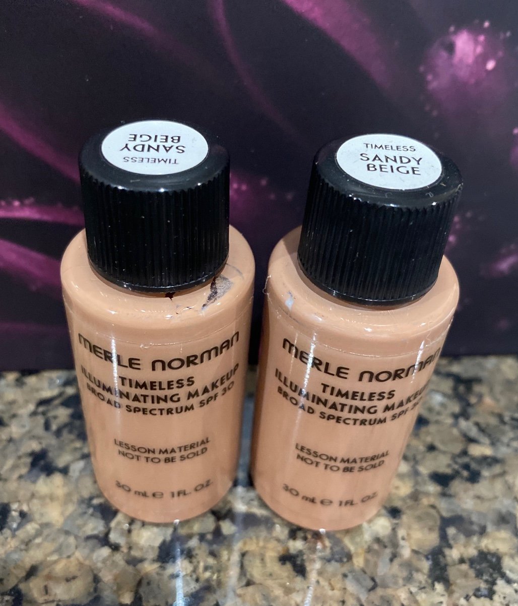 2 Merle Norman Timeless Foundations in SANDY BEIGE